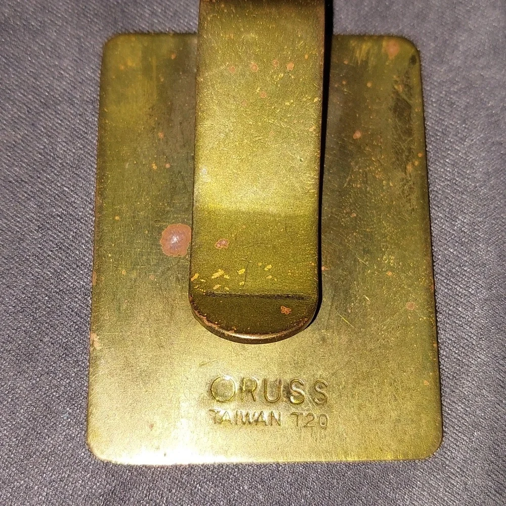 Russ Gold-Toned Money Clip.My Wife Has The Cash .